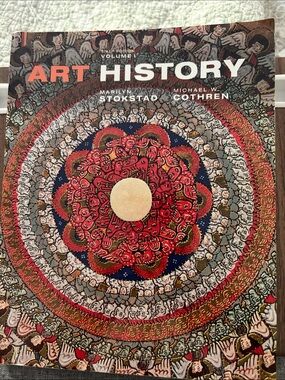 Pearson Art History Mandala Print in Red, Blue, Gold
